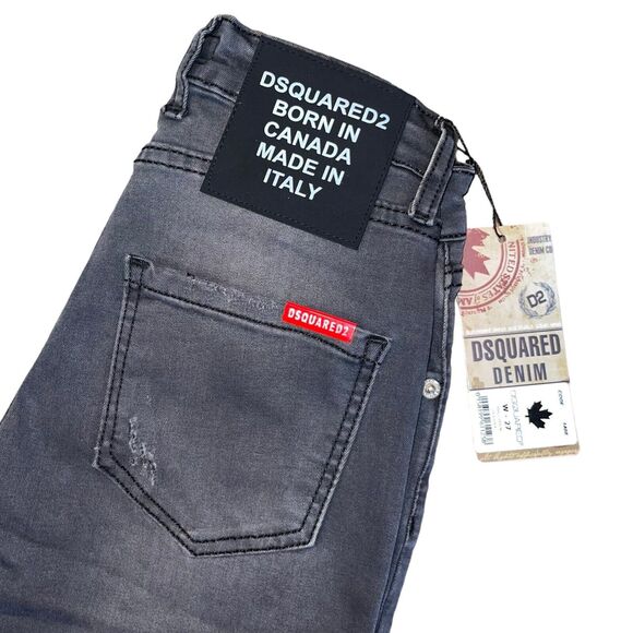 DSQUARED2 Y2K Jeans Denim Skinny Distressed Deadstock Mid-Rise - Picture 5 of 14